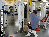 One Arm Seated High Row, Straight Back