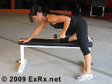 Dumbbell Kickback Instructions Kickback