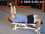 Dumbbell Lying Triceps Extension Instructions Lying Triceps Extension